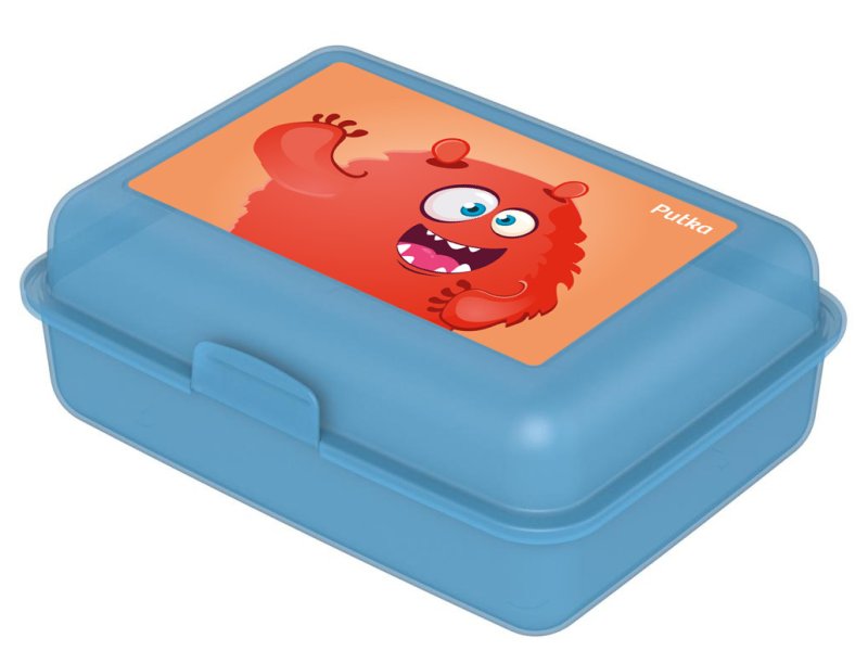 Śniadaniówka niebieska przeźroczysta