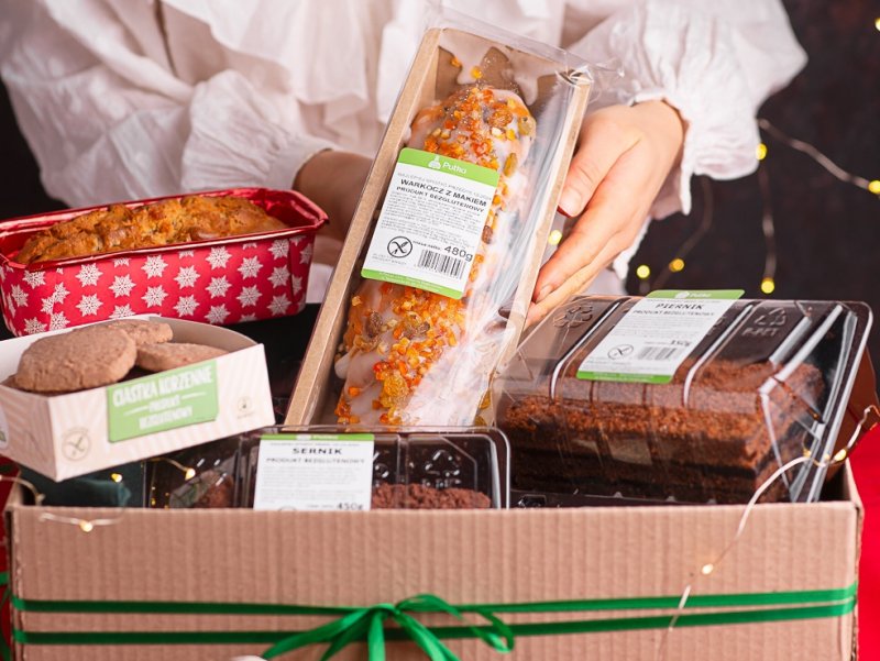 BEZGLUTENOWY SŁODKI BOX  ŚWIĄTECZNY + gratis