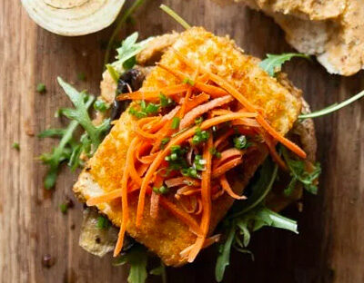 Cebulowa pasta z ciecierzycy i beta-glukan