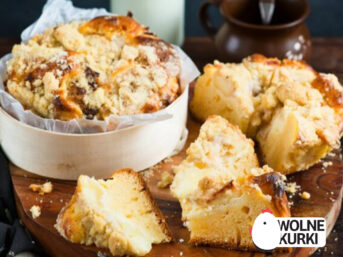 Ciasto Twarogowe z Jabłkiem 550 g