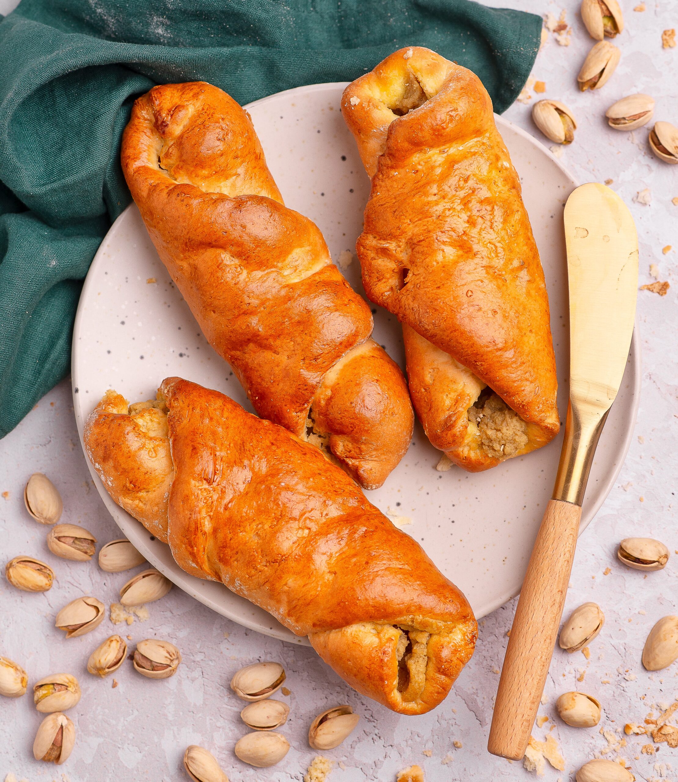 BEZGLUTENOWY Rogal z Pistacjami 120 g