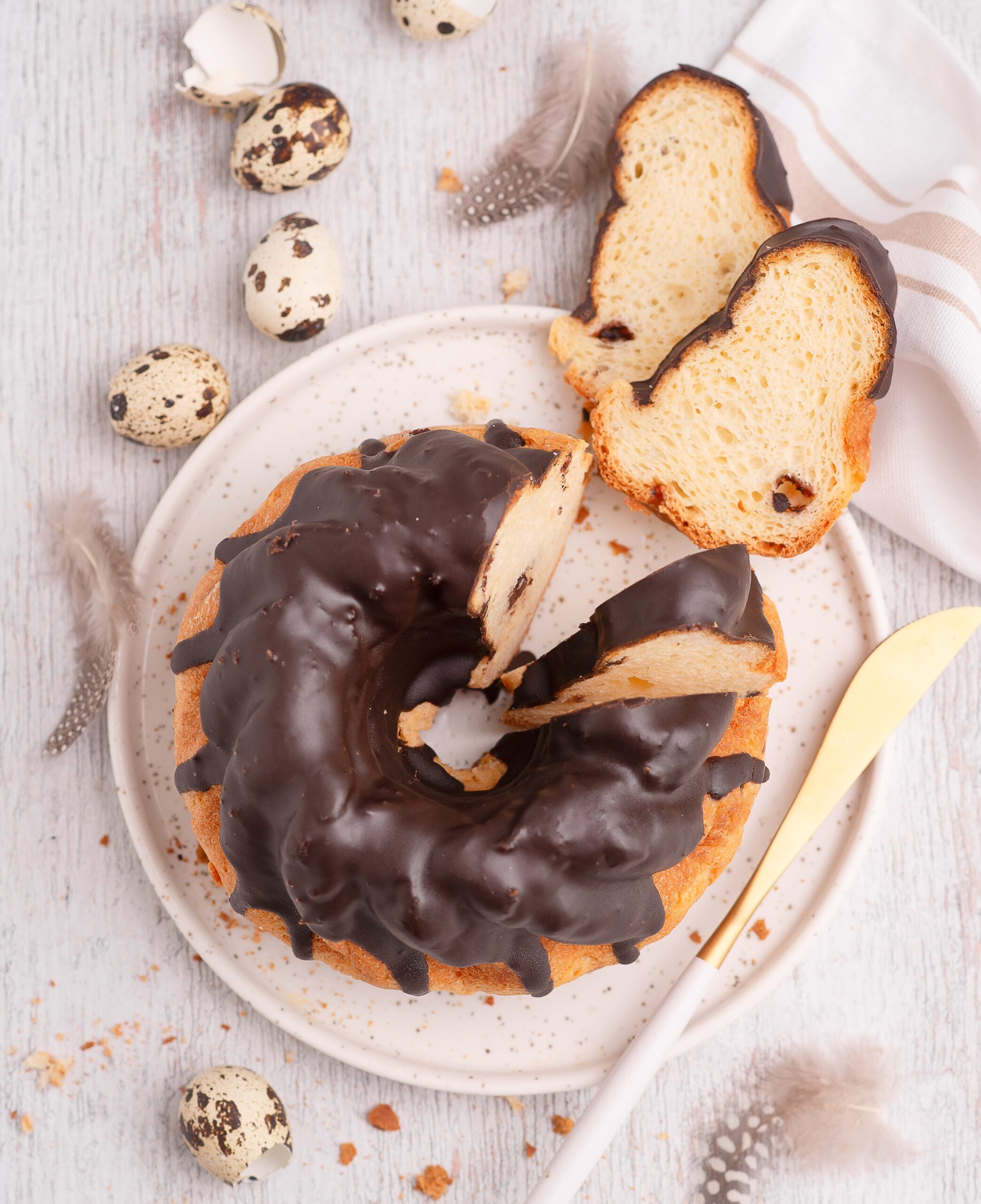 BEZGLUTENOWA Babka Drożdżowa z Czekoladą 280 g