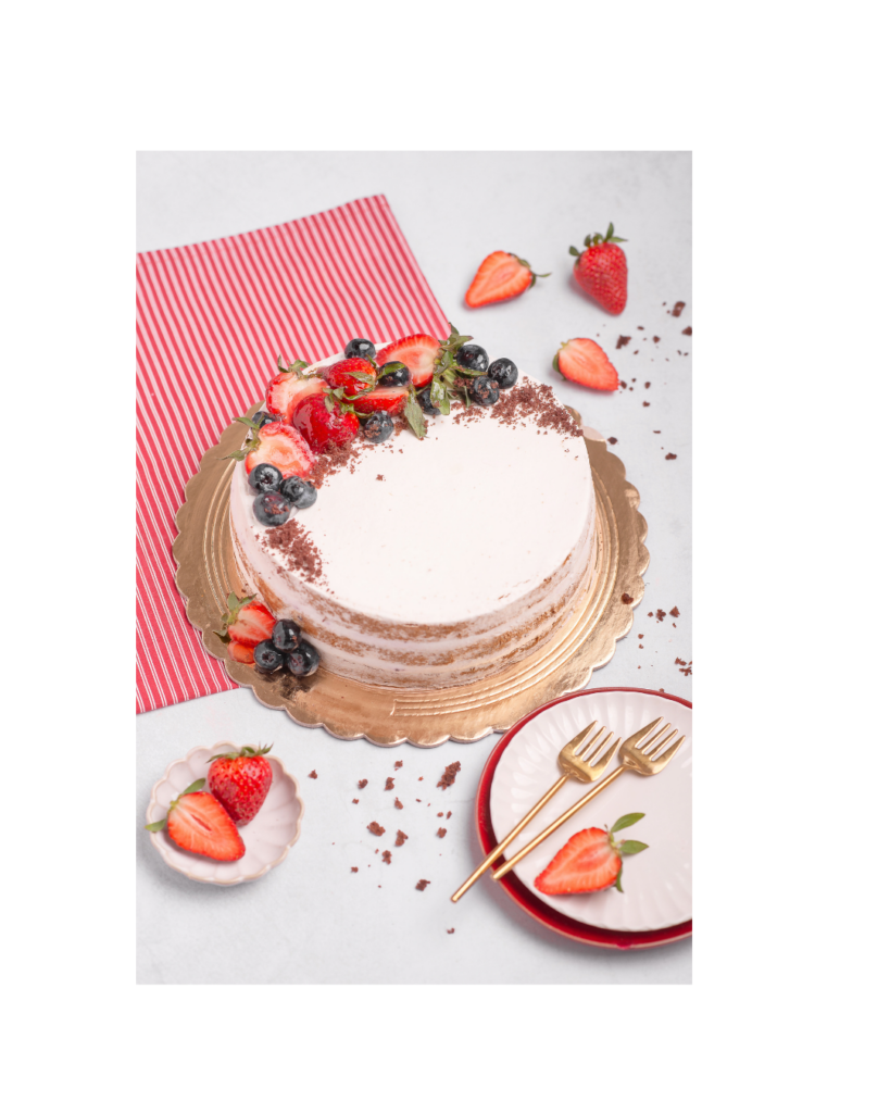 BEZGLUTENOWY Tort Owoce Lasu 1,5 kg