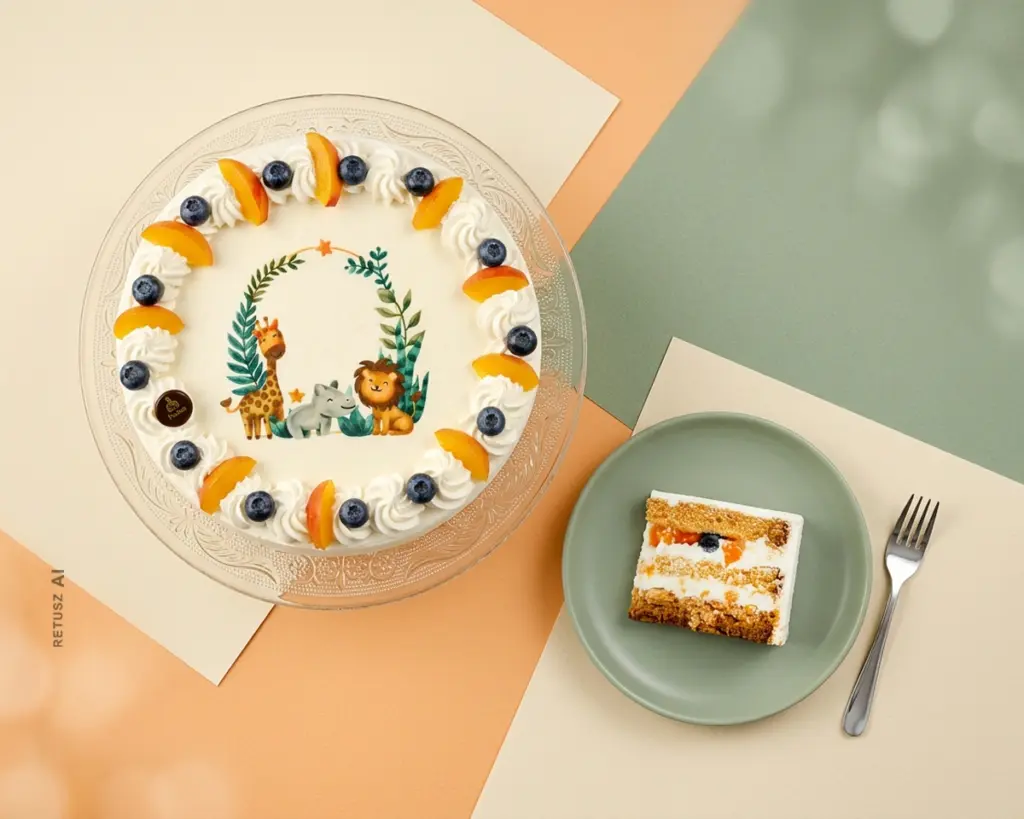 BEZGLUTENOWY Tort Śmietankowy z Owocami 1,5 kg