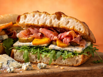 Focaccia z Pieca z Dynią i Szynką Dojrzewającą
